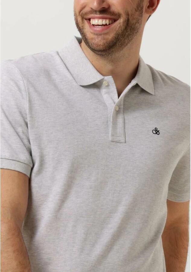 Scotch & Soda Heren Polo & T-shirt Essentials Katoen Piqué White Heren
