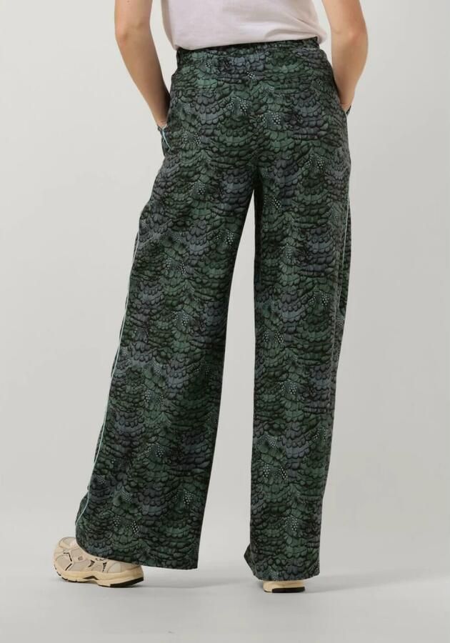 SCOTCH & SODA Dames Broeken Eleni High-rise Wide Leg Pyjama Pant Groen - Foto 2