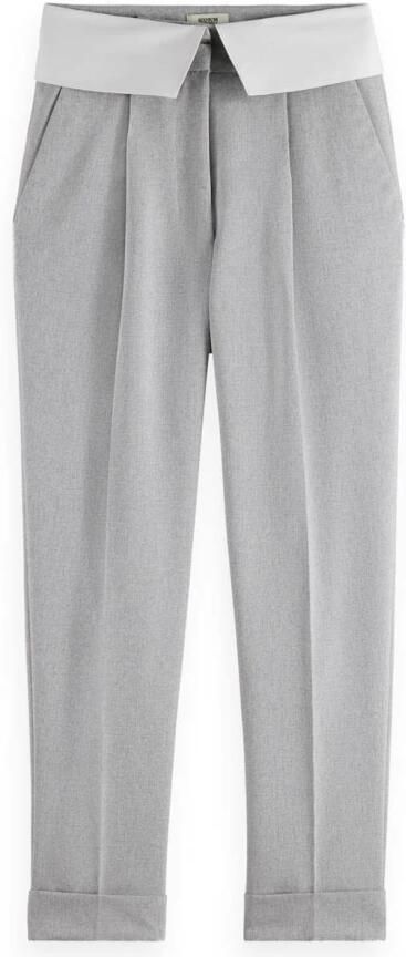 Scotch & Soda Hoge Taille Op Maat Lily Waist Broek Gray Dames