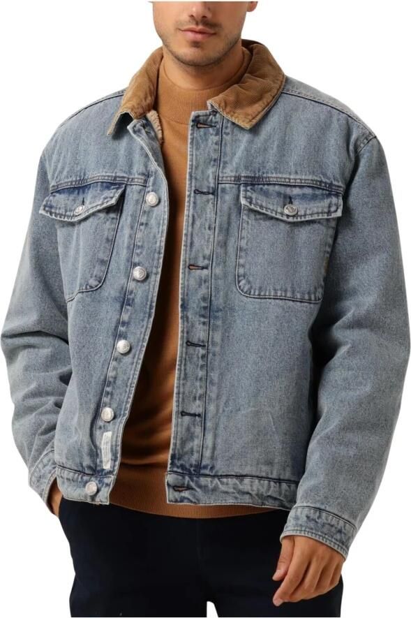 SCOTCH & SODA Heren Jassen Cord Collar Indigo Teddy Jacke Blauw - Foto 3