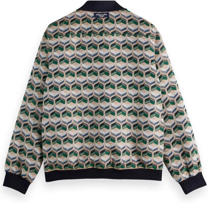 Scotch & Soda Trainingsjack met viscose model 'Jacquard'