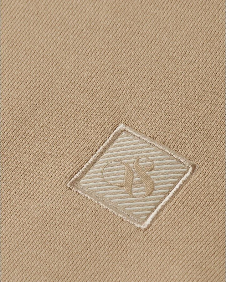 Scotch & Soda Kern Badge Logo Hoodie Sweatshirt Beige Heren - Foto 5