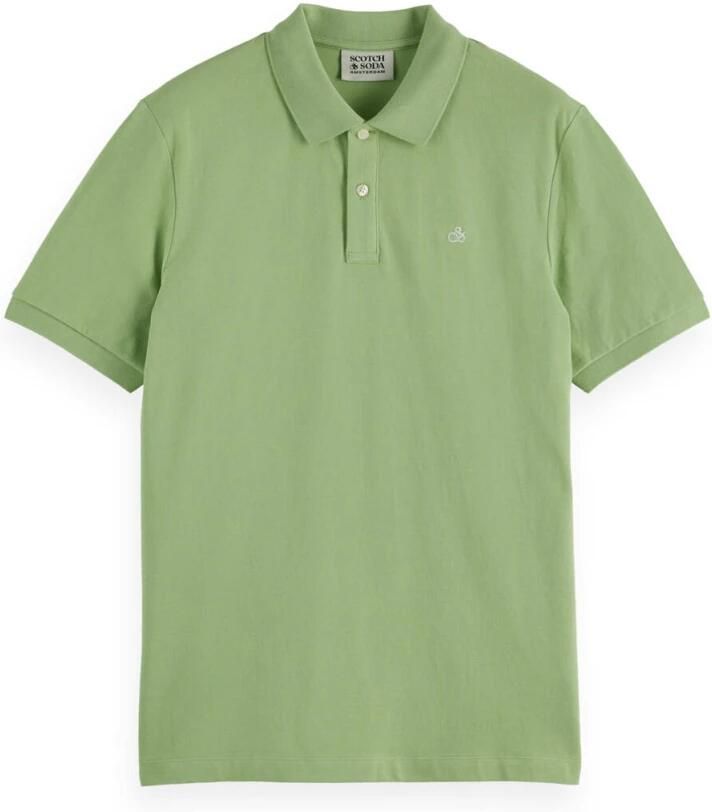 Scotch & Soda T-shirt Scotch & Soda Core Piqué Polo Groen