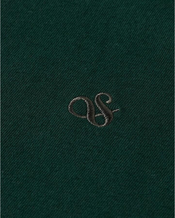 SCOTCH & SODA Heren Polo's & T-shirts Logo Regular Fit T-shirt Groen