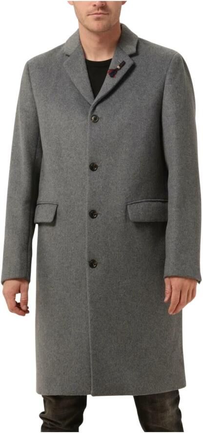 SCOTCH & SODA Heren Jassen Classic Wool-blend Overcoat Grijs - Foto 3