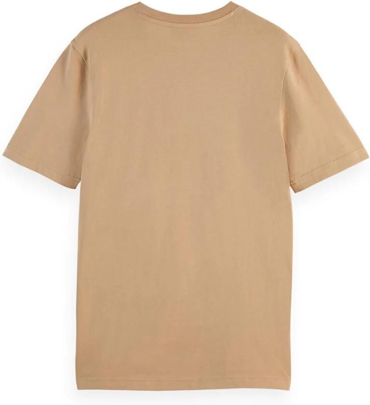 Scotch & Soda Logo T-shirt Korte Mouw Regular Fit Brown Heren - Foto 3