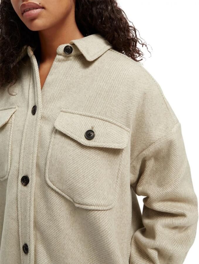 Scotch & Soda Lange jas met wol REPREVE - Foto 2