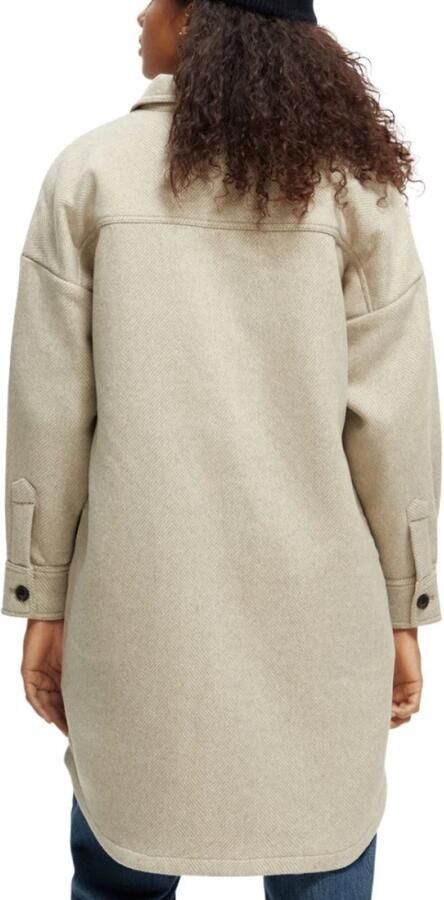 Scotch & Soda Lange jas met wol REPREVE - Foto 4