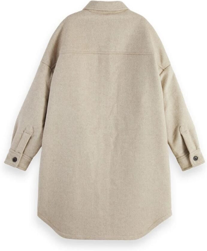 Scotch & Soda Lange jas met wol REPREVE - Foto 3