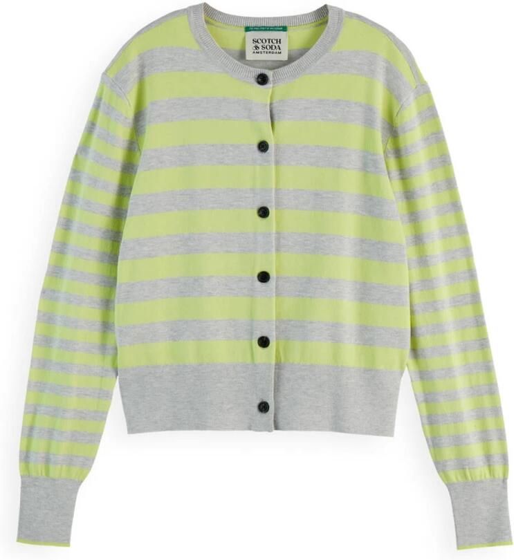 Scotch & Soda Relaxed Crew Neck Cardigan Vest Multicolor Dames - Foto 3
