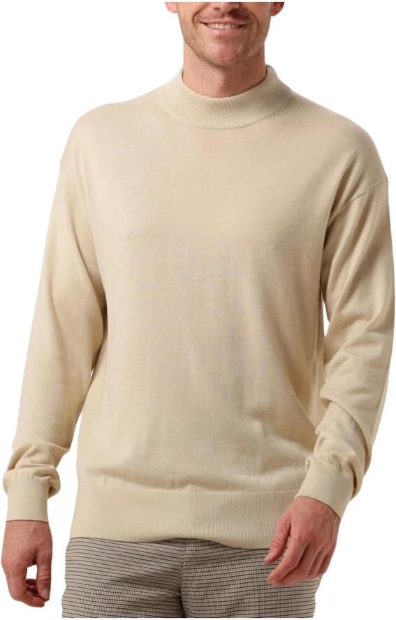 SCOTCH & SODA Heren Truien & Vesten Dropped Shoulder Mock Neck Beige - Foto 3