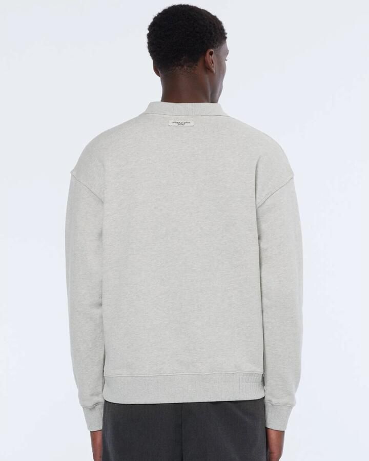 Scotch & Soda Relaxed Fit Polo Sweatshirt Gray Heren - Foto 6