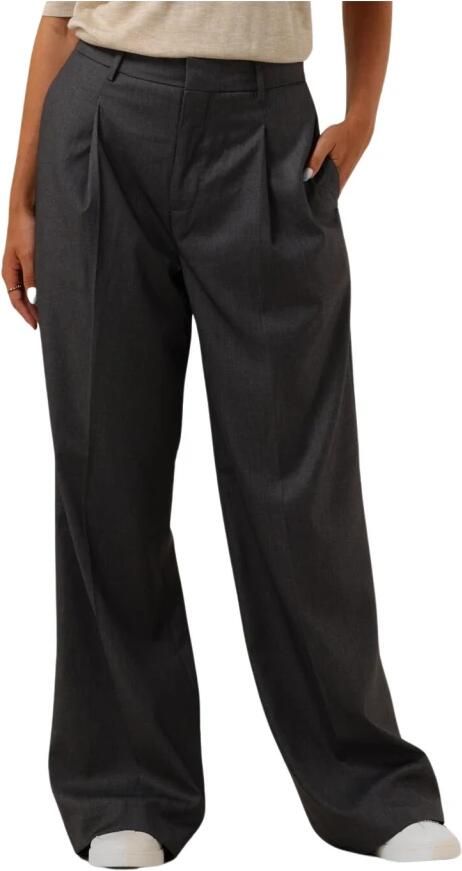 SCOTCH & SODA Dames Broeken Rose Pleated High-rise Wide Leg Pant Grijs - Foto 3