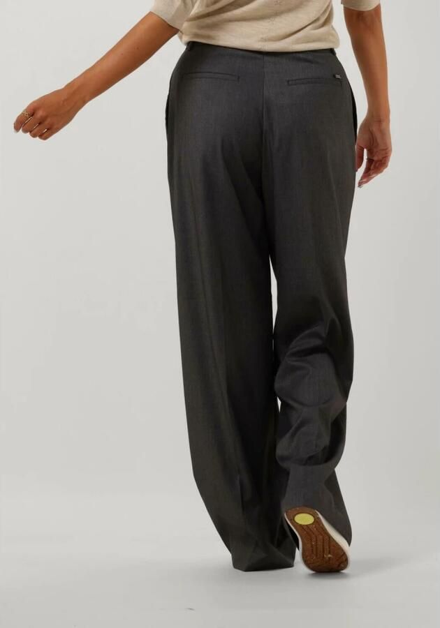 SCOTCH & SODA Dames Broeken Rose Pleated High-rise Wide Leg Pant Grijs - Foto 2