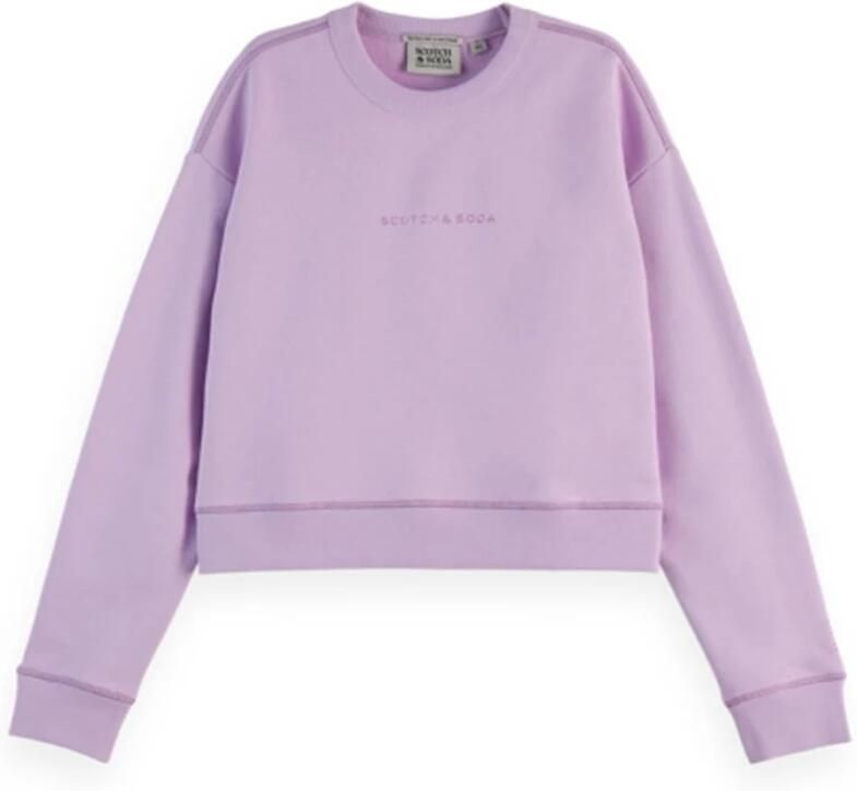 Scotch & Soda Ruimvallende Sweatshirt Purple Dames