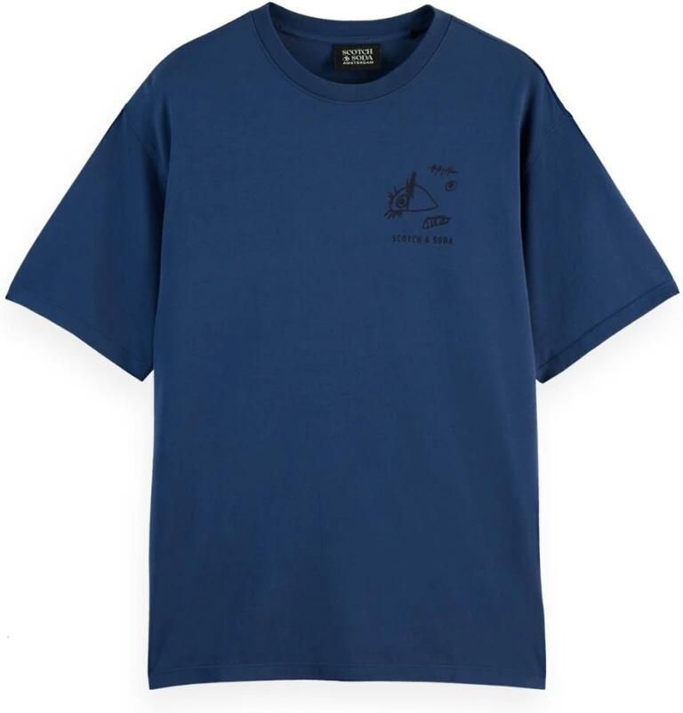 Scotch & Soda T-shirt Scotch & Soda T-Shirt Navy Print - Foto 4