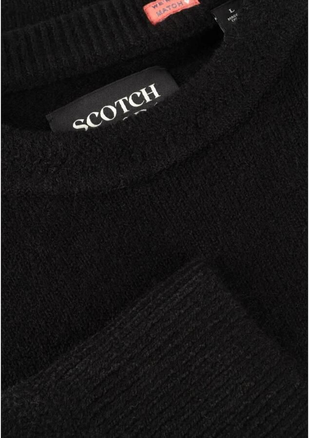 SCOTCH & SODA Heren Truien & Vesten Soft Knit Regular Fit Sweater Zwart - Foto 3