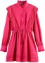 Scotch & Soda Roze Mini Jurk Mini Shirt Dress With Lace Detail In Organic Cotton - Thumbnail 2