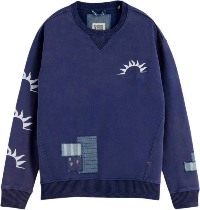 Scotch & Soda Sweatshirt Blauw Heren