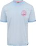 SCOTCH & SODA Heren Polo's & T-shirts Cold Dye Tee With Chest Artwork Lichtblauw - Thumbnail 2