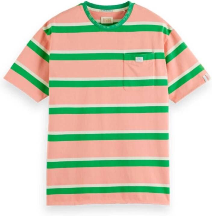 Scotch & Soda T-Shirts Roze Heren