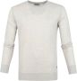Scotch & Soda fijngebreide trui van merinowol grey melange - Thumbnail 4