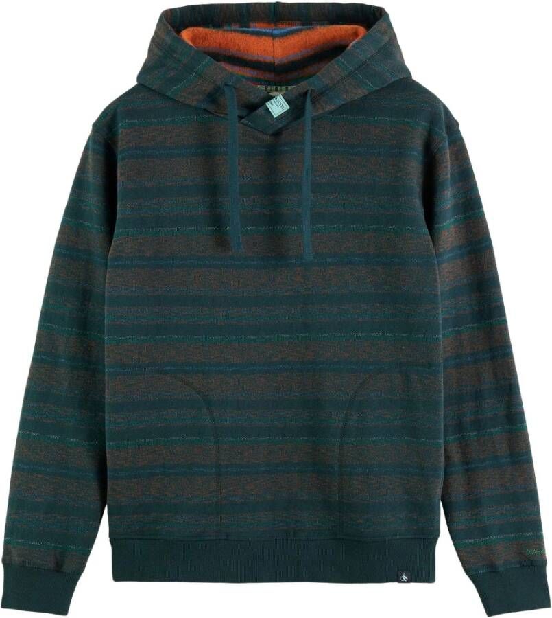 Scotch & Soda Twisted Hood Sweater met contrastcombinatie a Groen Heren - Foto 2