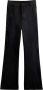 SCOTCH & SODA Dames Jeans Velvet High-rise Flared Trousers Zwart - Thumbnail 2