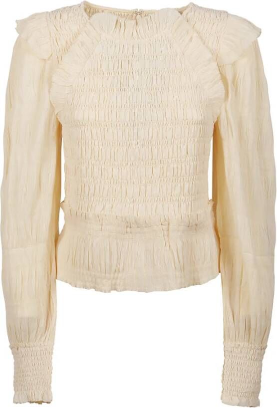 Sea NY Long Sleeve Tops Beige Dames