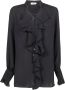 Seafarer Long Sleeve Ruched Shirt Black Dames - Thumbnail 1