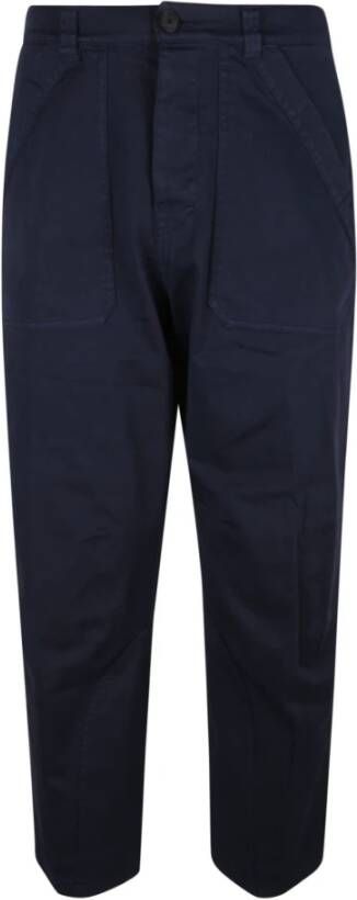Seafarer Cropped Trousers Purple Heren