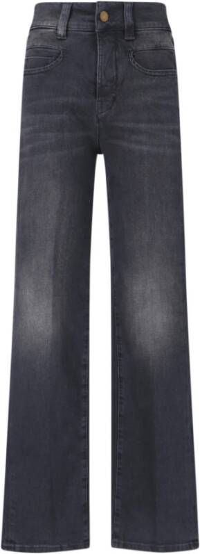 Seafarer Hoge taille zwarte denim straight leg jeans Zwart Dames