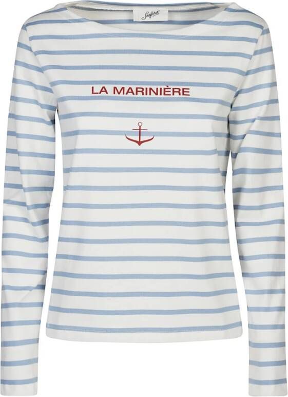 Seafarer Long Sleeve Tops Blauw Dames