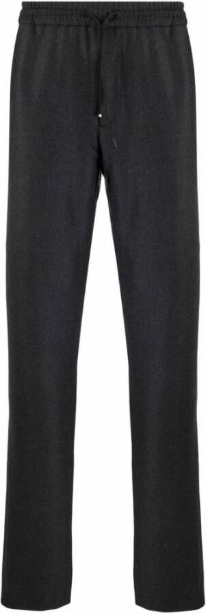 Sease Grafietgrijze Slim-fit Broek Black Heren