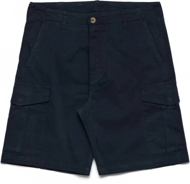 Sebago Blauwe Katoenen Bermuda Shorts Blauw Heren