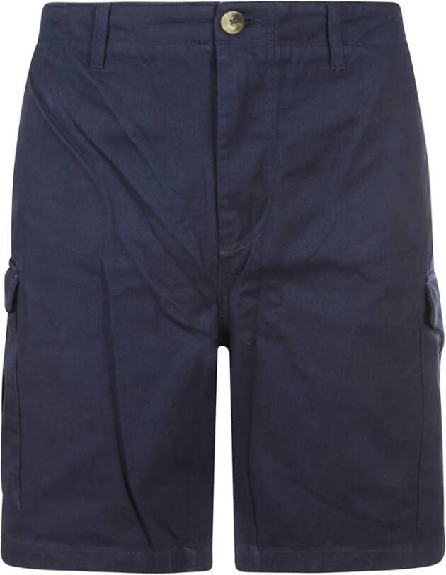 Sebago Blauwe Katoenen Bermuda Shorts Blauw Heren