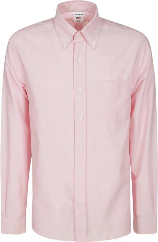 Sebago Casual Overhemd Roze Heren