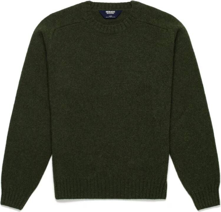Sebago Klassieke Ronde-hals Gebreide Trui Green Heren