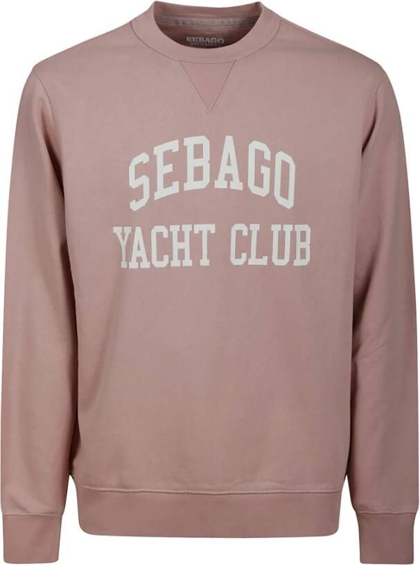 Sebago Zachtroze Katoenen Sweatshirt Roze Heren