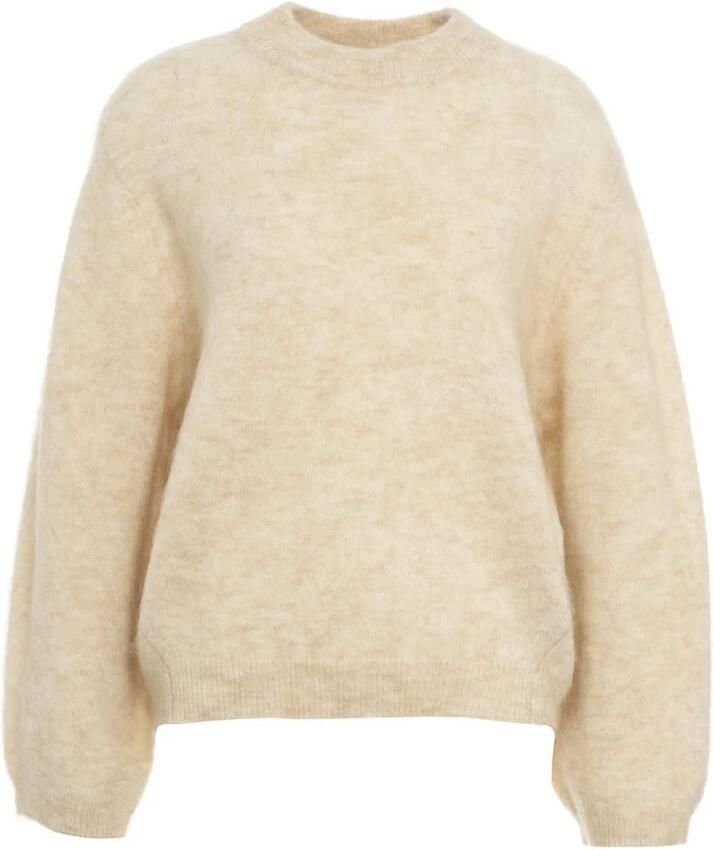 Second Female Beige Mohair Pullover Gebreide kleding Second Dames Beige Dames - Foto 4