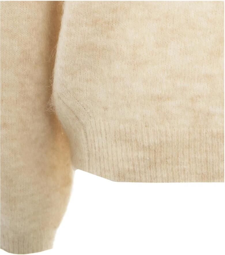 Second Female Beige Mohair Pullover Gebreide kleding Second Dames Beige Dames