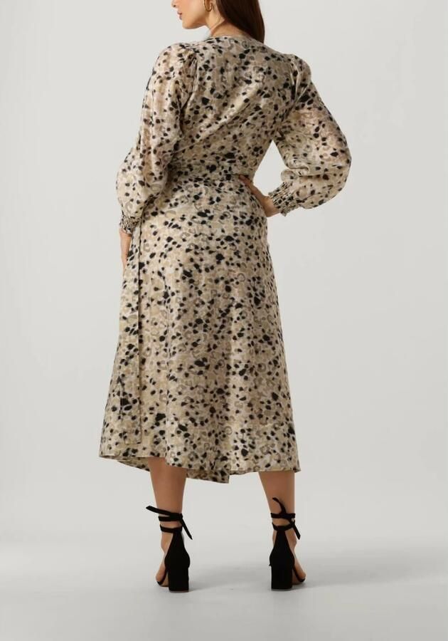 Second Female Beige Wrap Jurk Gaura Midi Stijl Second Dames Multicolor Dames - Foto 6