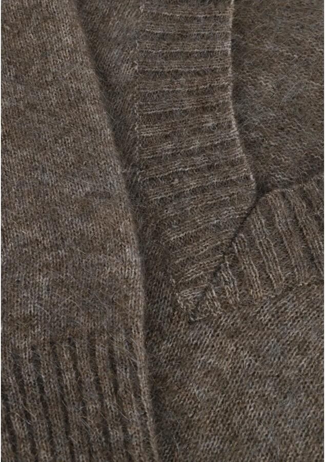 Second Female Brook Knit Loose V-neck Trui Second Dames Brown Dames - Foto 6