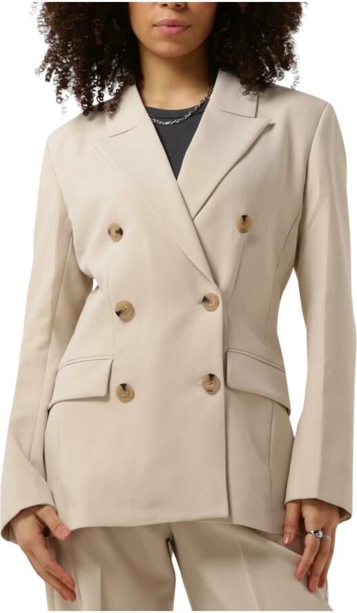 Second Female Evie Fitted Blazer Second Dames Beige Dames - Foto 3