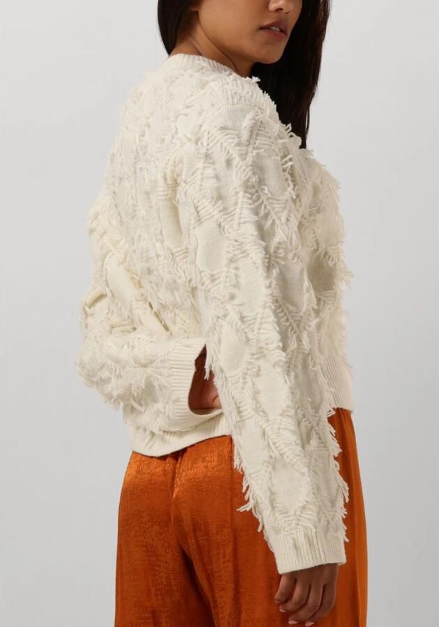 SECOND FEMALE Dames Truien & Vesten Carli Knit O-neck Gebroken Wit - Foto 2