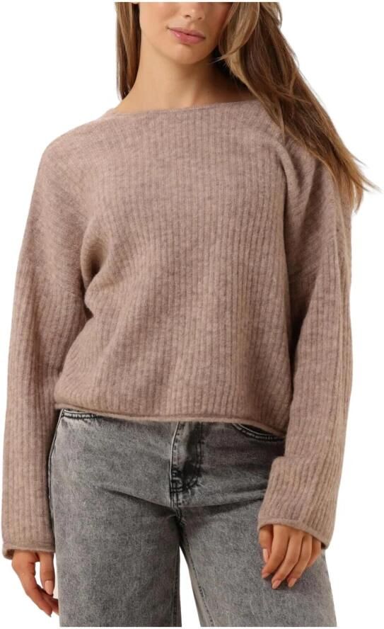 Second Female Gebreide Trui met Open Rug Second Dames Brown Dames - Foto 3