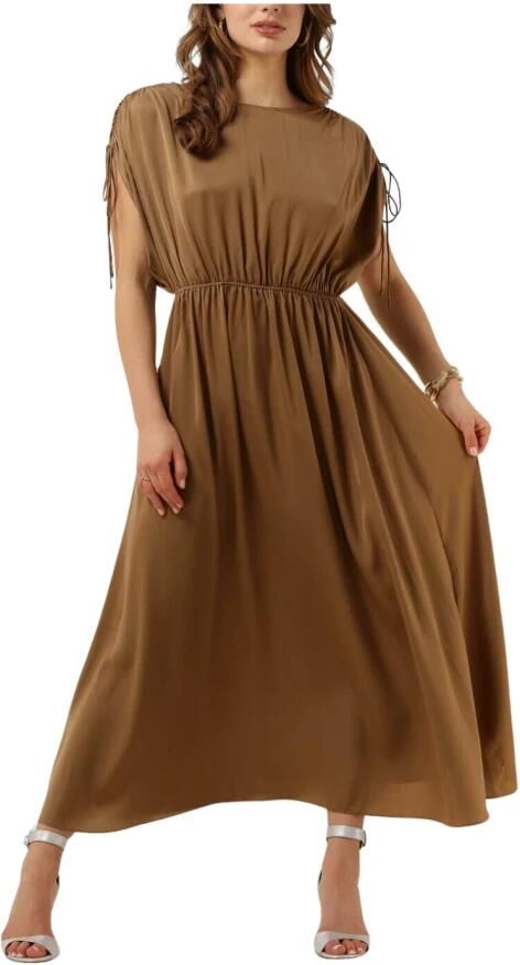 Second Female Mingai Camel Midi Jurk Second Dames Brown Dames - Foto 3