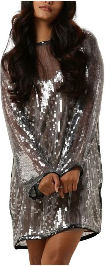 Second Female Transparante jurk met pailletten Posh metallic - Foto 7