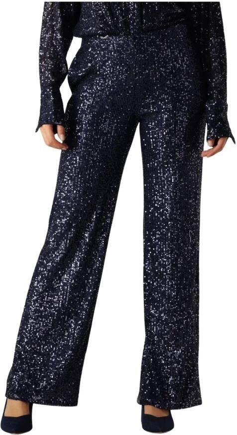 Second Female Moonshine Broek met Blauwe Pailletten Second Dames Blue Dames - Foto 6