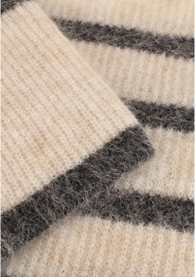 Second Female Gestreepte Gebreide Trui Beige Second Dames Beige Dames - Foto 5